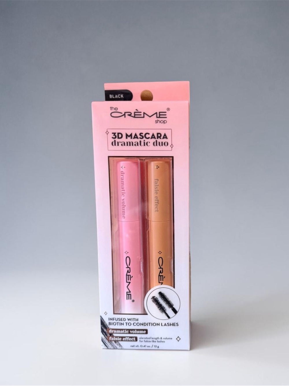 🖤 Crème Shop 3D Mascara Dramatic Duo – Volume + Length 🖤